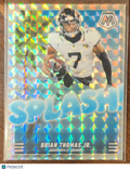 2025 Panini Mosaic Prizm Splash! Brian Thomas Jr. #4 Silver
