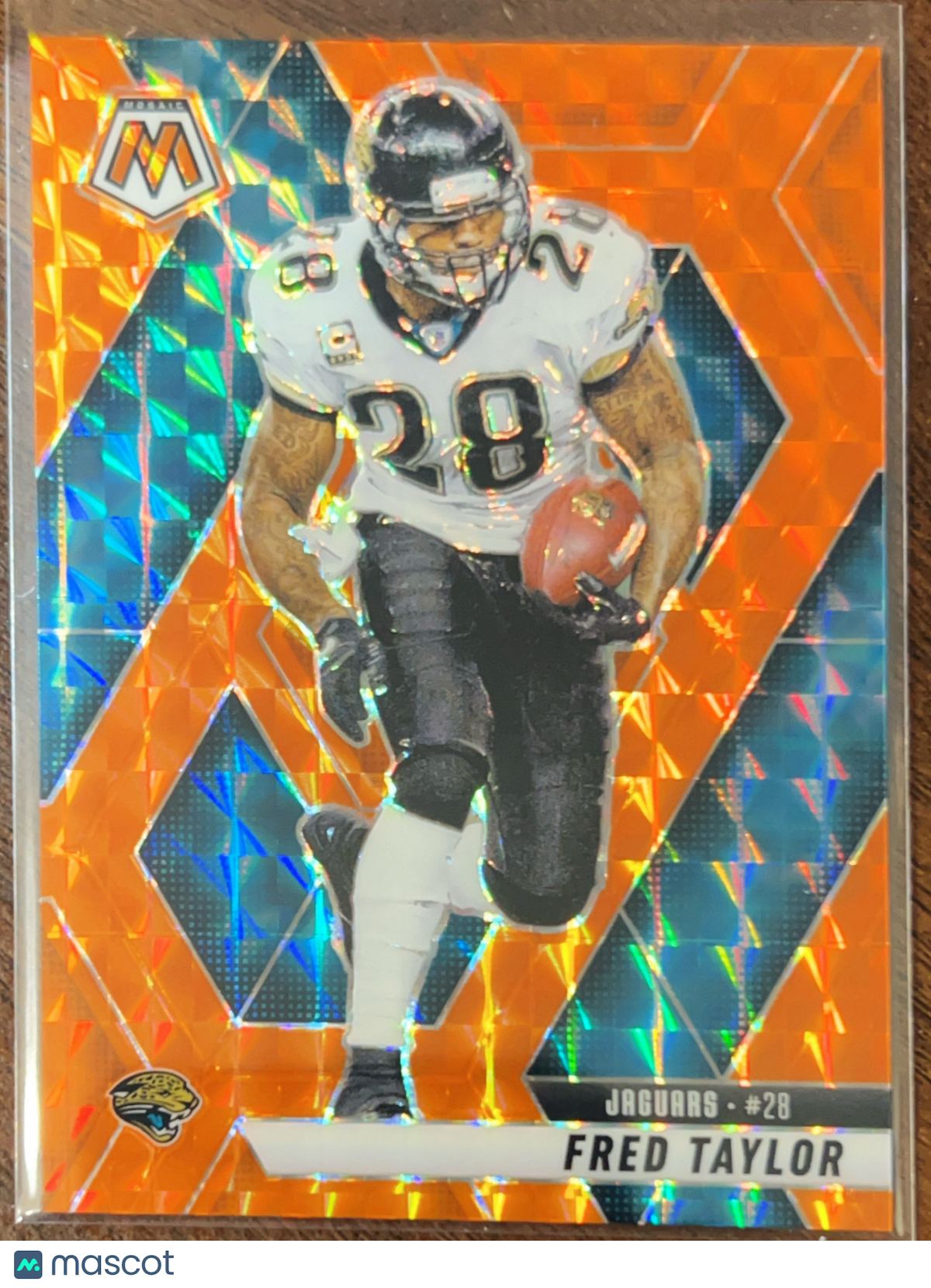 2025 Panini Mosaic Prizm Fred Taylor #157 Orange Fluorescent /199