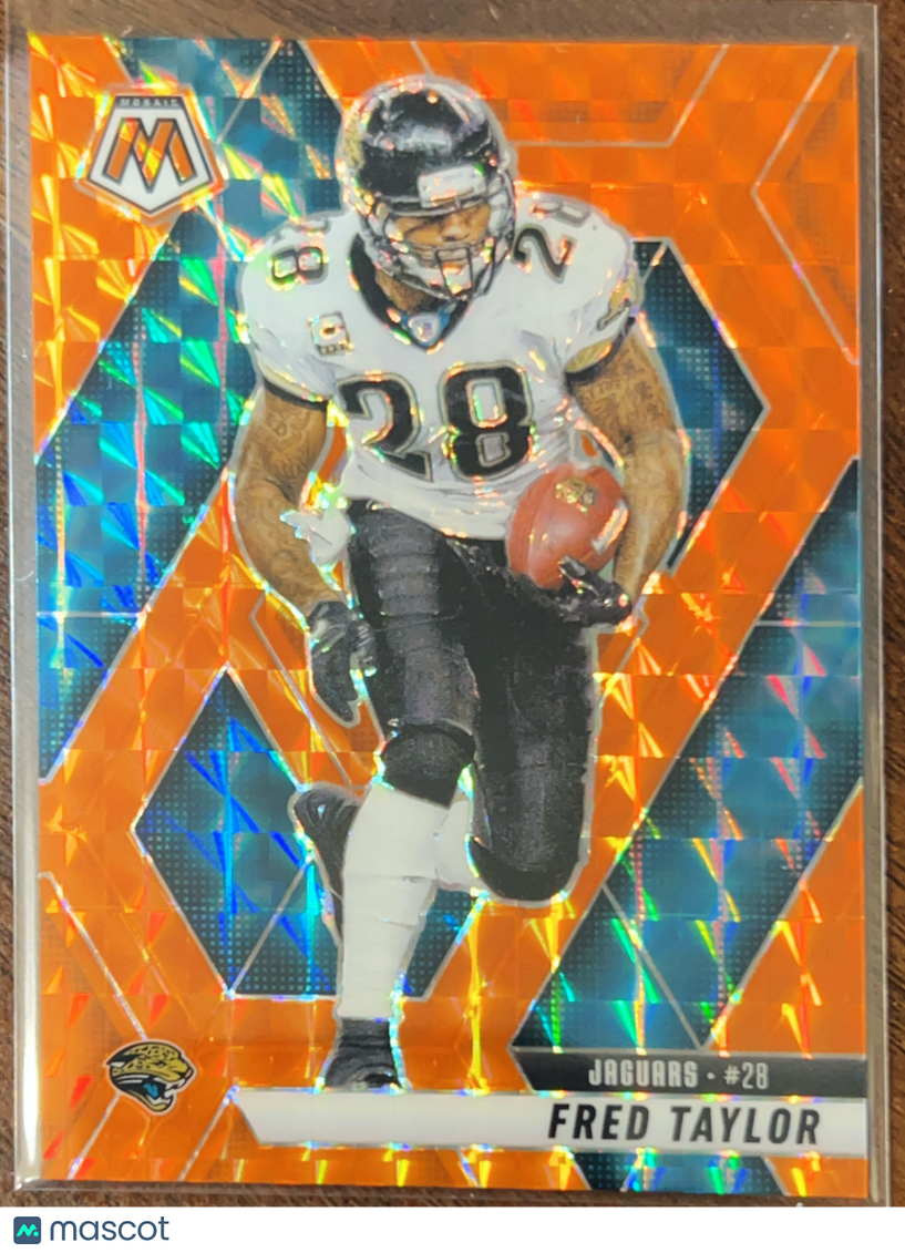 2025 Panini Mosaic Prizm Fred Taylor #157 Orange Fluorescent /199