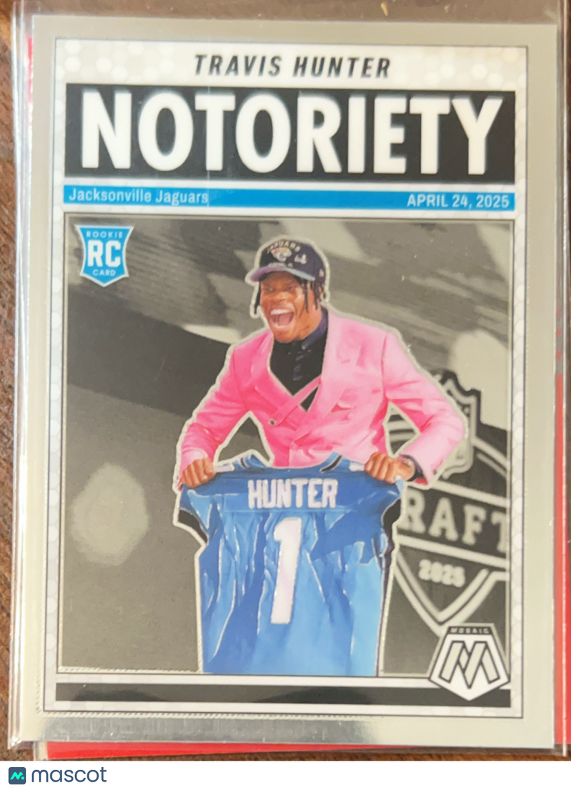 2025 Panini Mosaic Football Notoriety Travis Hunter #12 RC