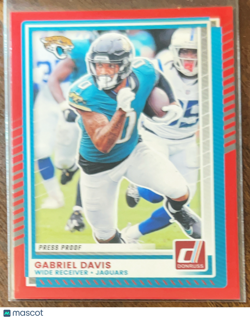 2025 Panini Donruss Gabriel Davis #235 Red Press Proof
