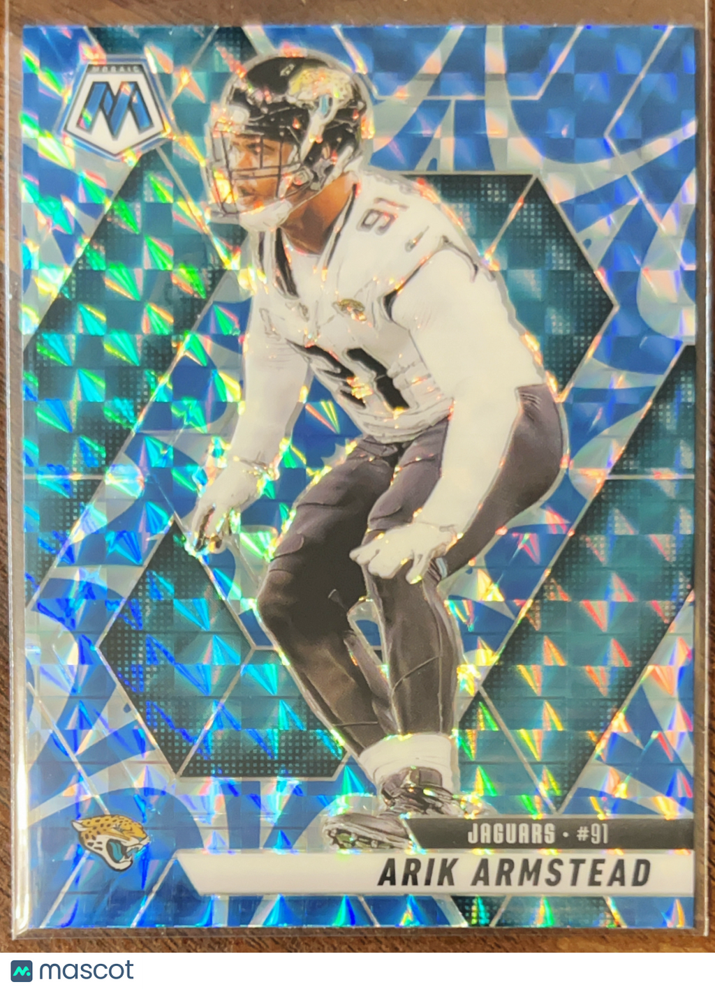 2025 Panini Mosaic Football Arik Armstead #66 Reactive Blue