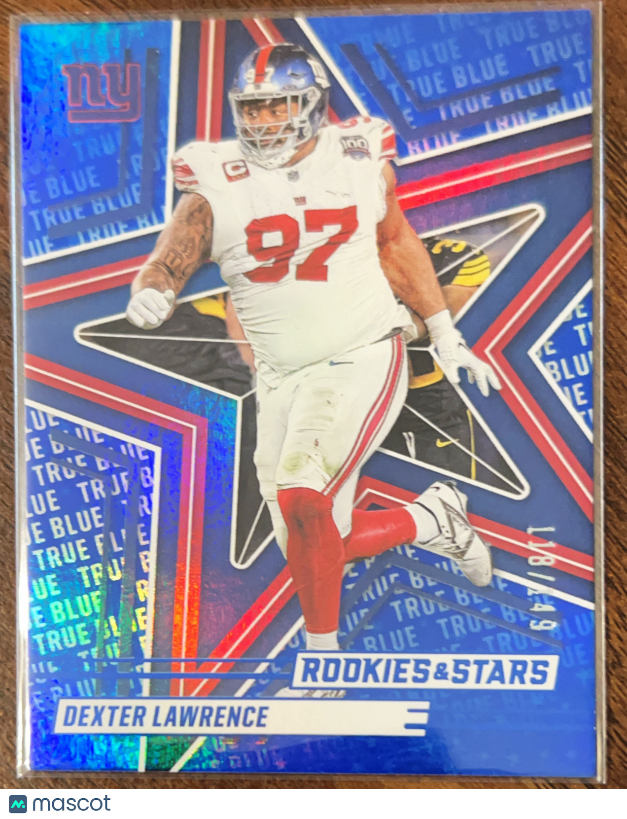 2025 Panini Rookies & Stars Dexter Lawrence #42 True Blue /149