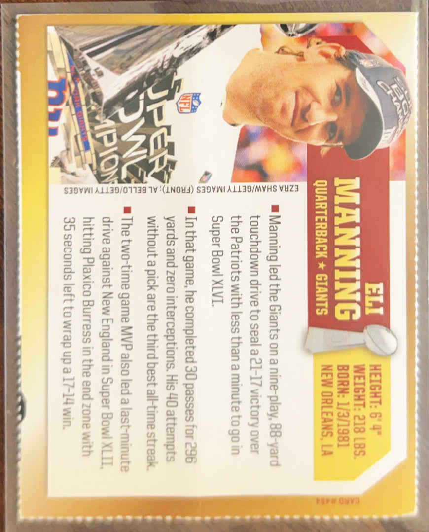 2012 Sports Illustrated Kids Eli Manning #484