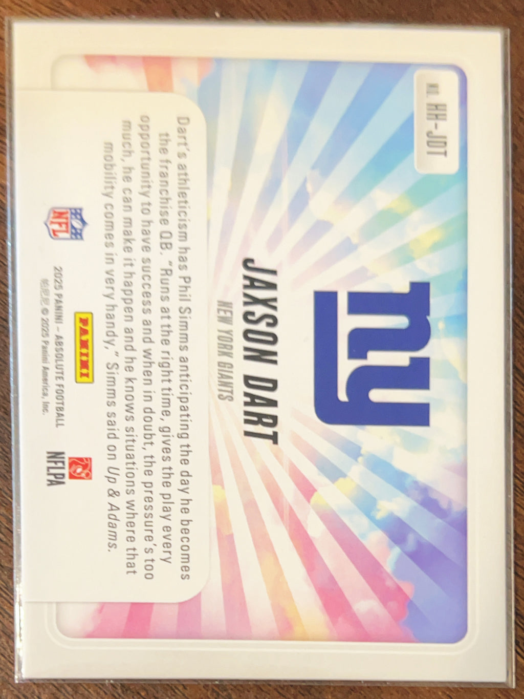 2025 Panini Absolute Hog Heaven Jaxson Dart #HH-JDT RC