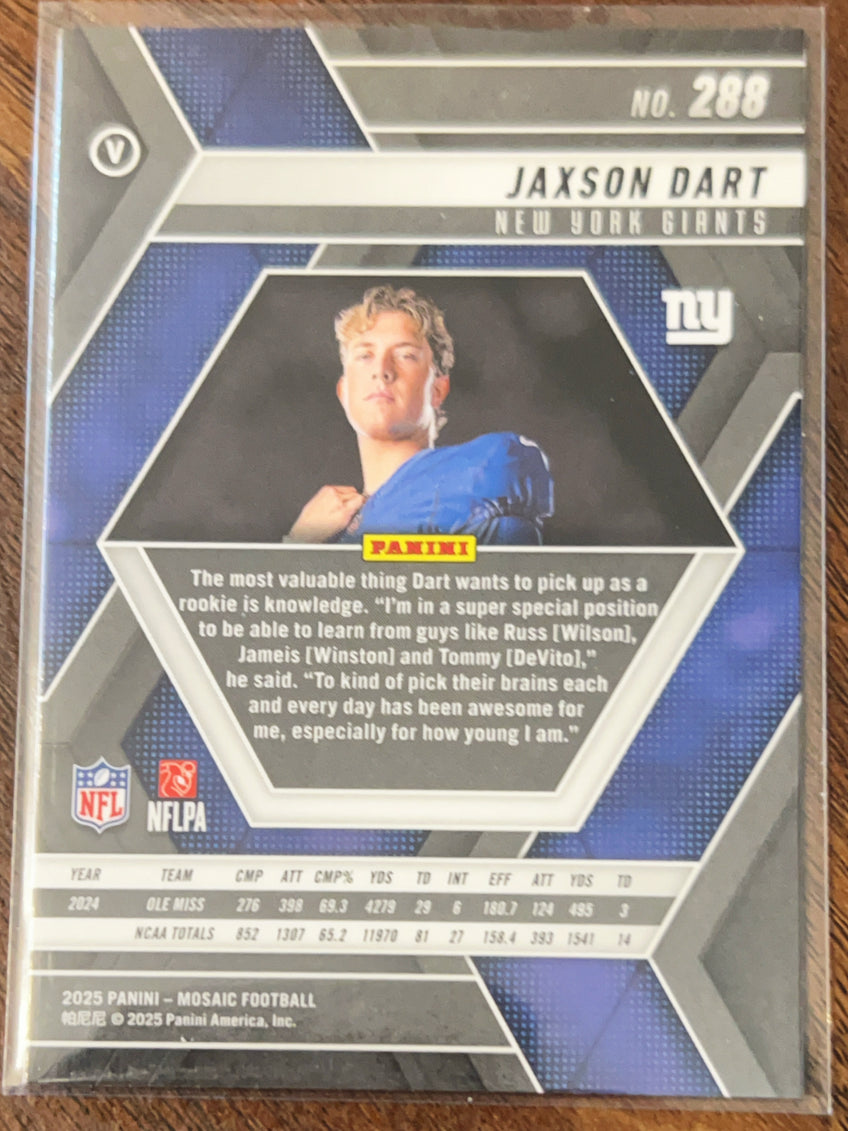 2025 Panini Mosaic Jaxson Dart #288 Variation RC