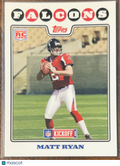2008 Topps Kickoff Matt Ryan #166 RC