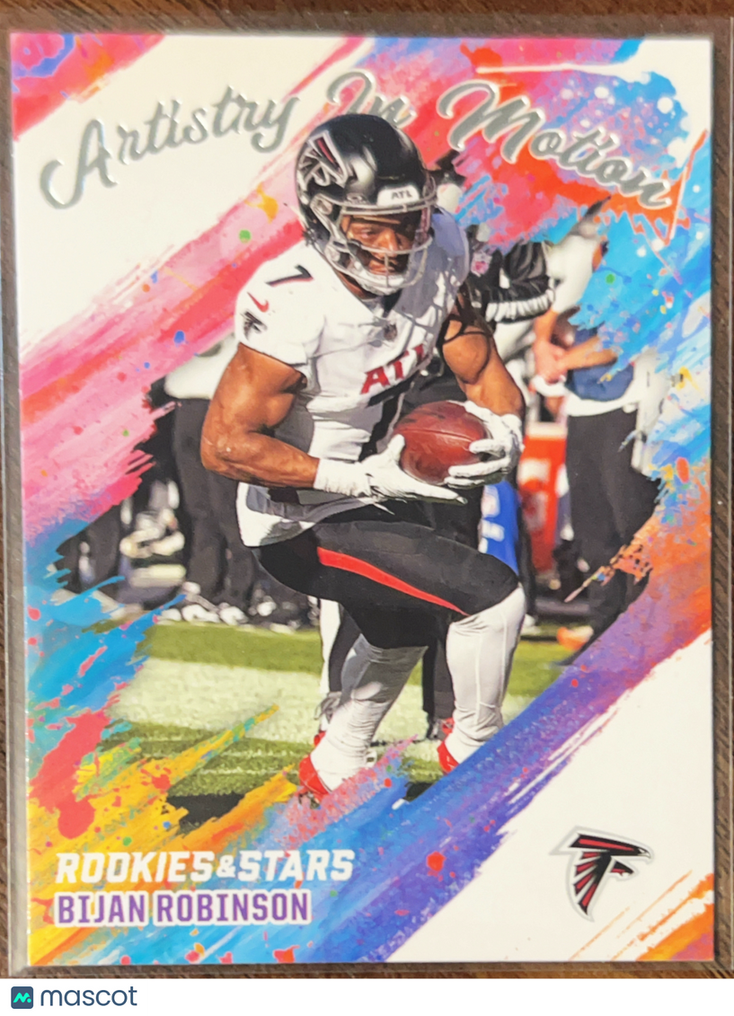 2025 Panini Rookies & Stars Artistry In Motion Bijan Robinson #1