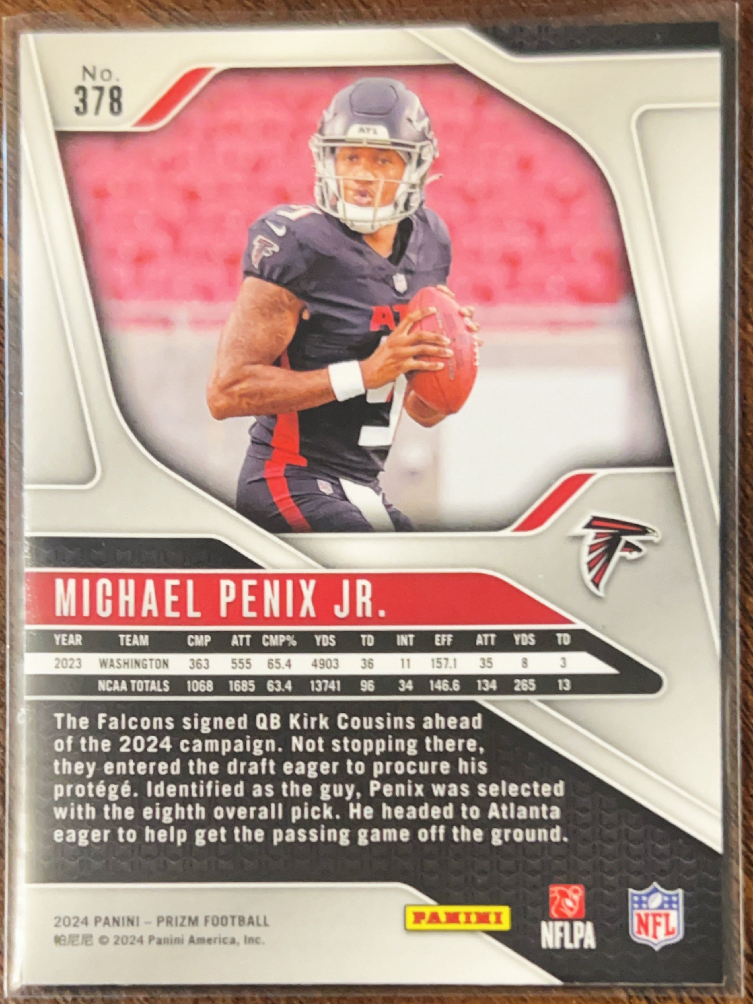 2024 Panini Prizm Michael Penix Jr. #378 RC