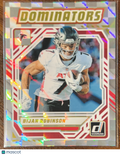 2025 Panini Donruss Dominators Bijan Robinson #DOM-BRN Silver Checkerboard