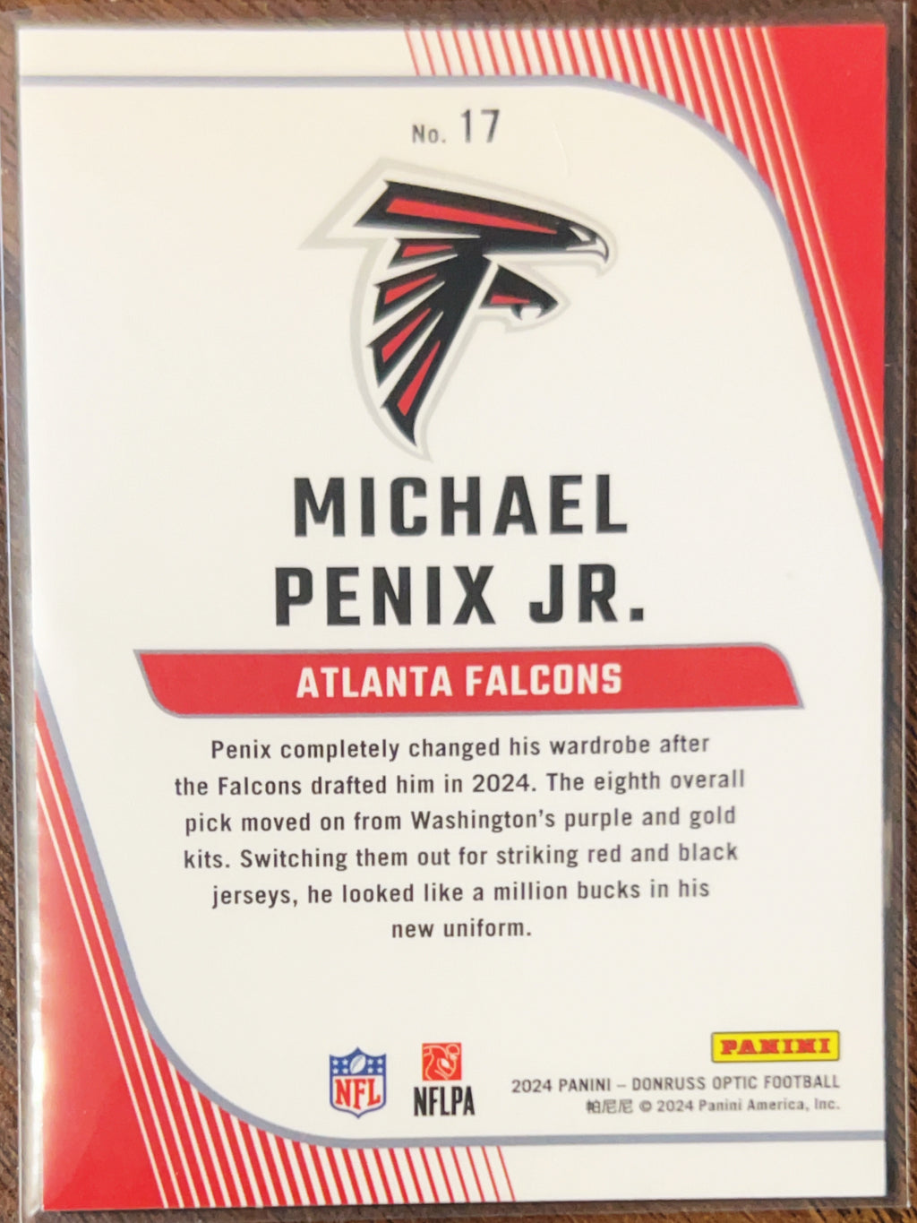 2024 Panini Donruss Optic Primary Colors Michael Penix Jr. #17 RC