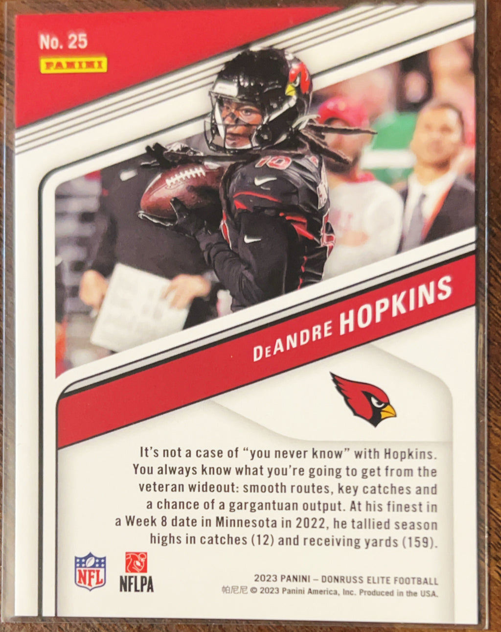 2023 Panini Donruss Elite DeAndre Hopkins #25 Aspirations /299