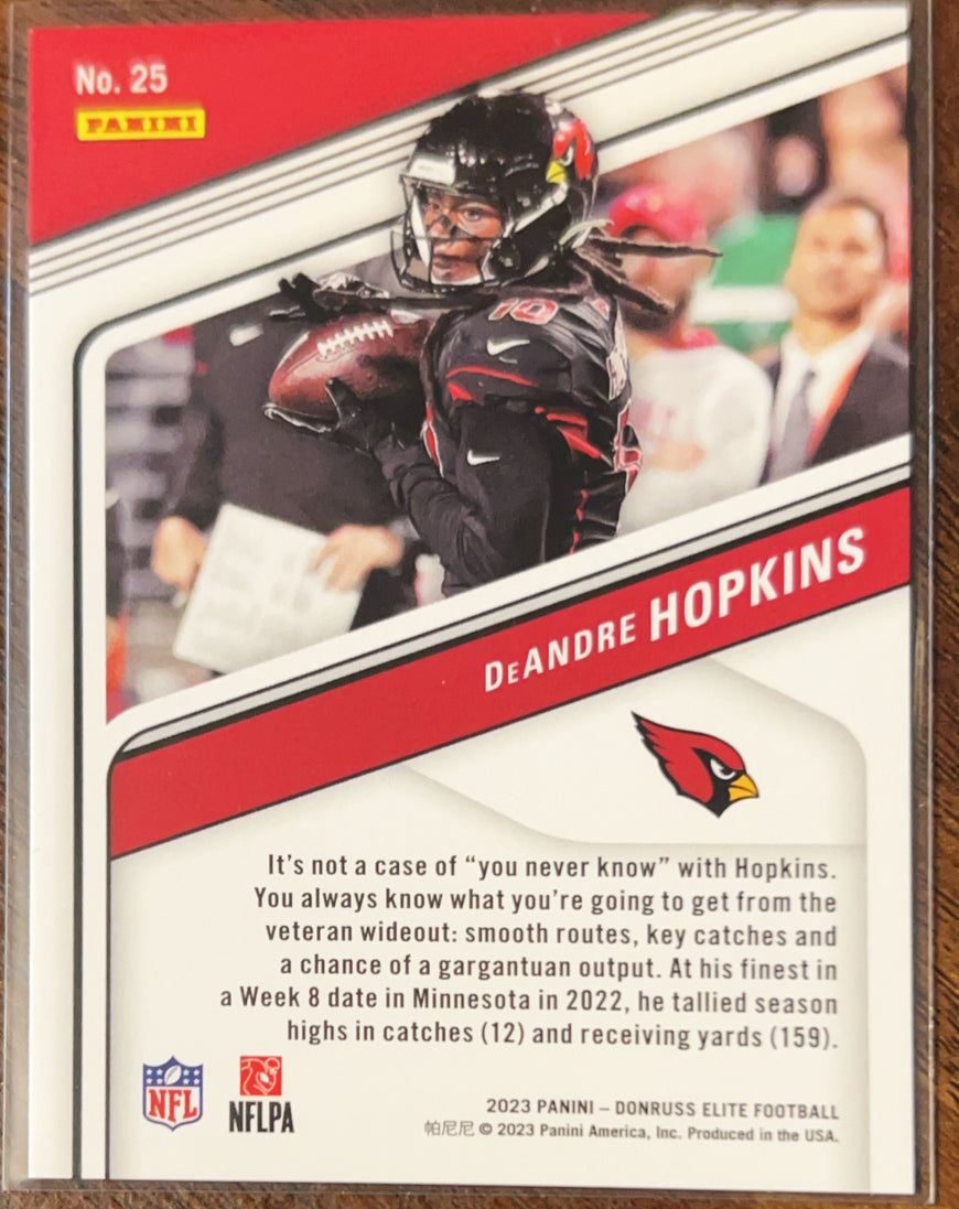 2023 Panini Donruss Elite DeAndre Hopkins #25 Aspirations /299