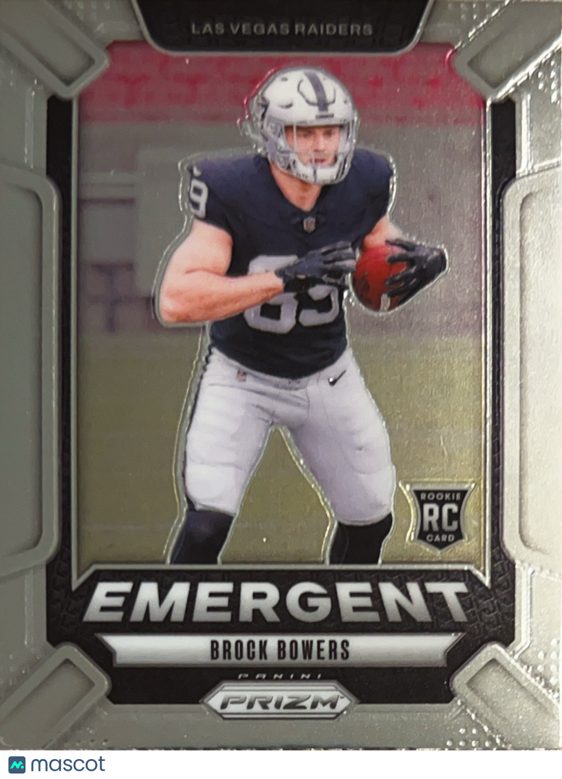2024 Panini Prizm Emergent Brock Bowers #8 RC