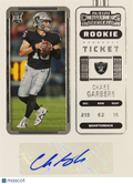 2023 Panini Contenders Football Chase Garbers #291 RC Auto