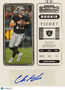 2023 Panini Contenders Football Chase Garbers #291 RC Auto