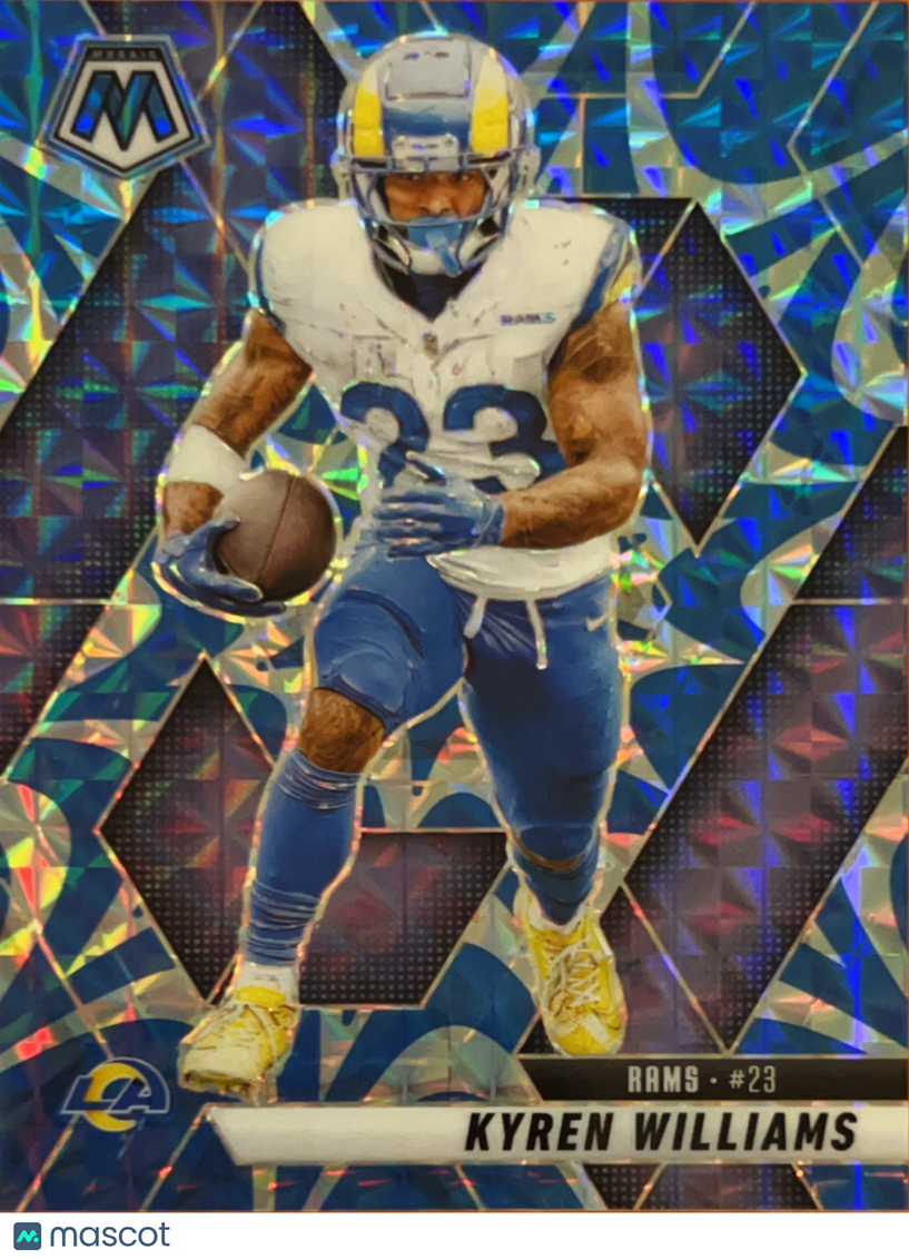 2025 Panini Mosaic Prizm Kyren Williams #136 Reactive Blue