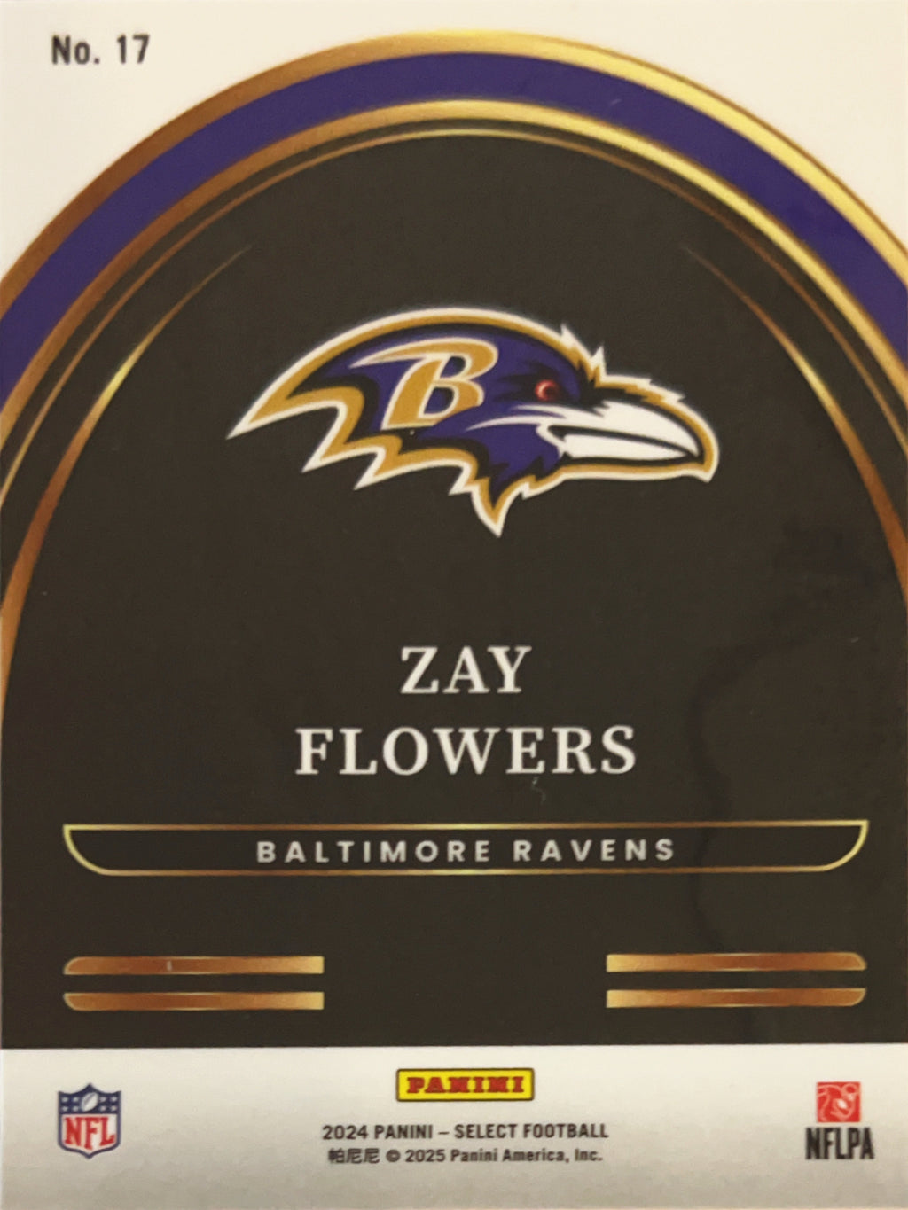 2025 Panini Select Football Future Zay Flowers #17