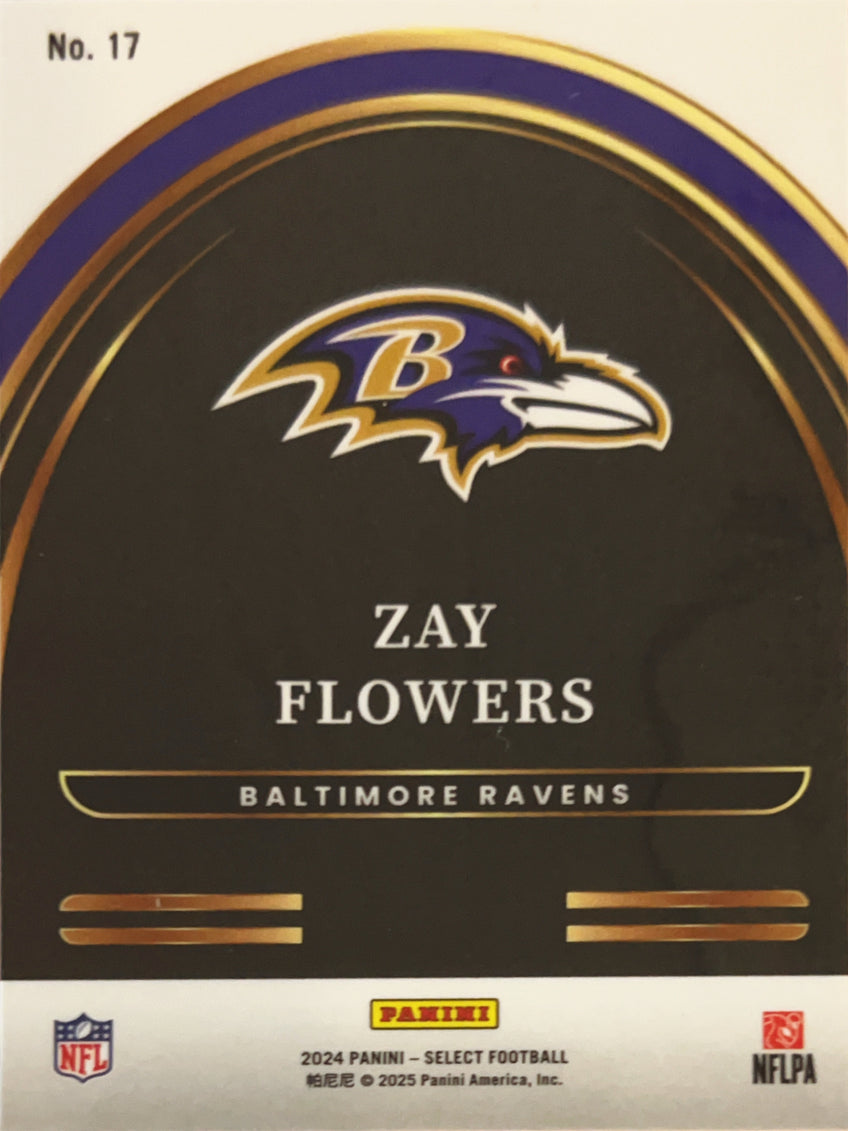 2025 Panini Select Football Future Zay Flowers #17