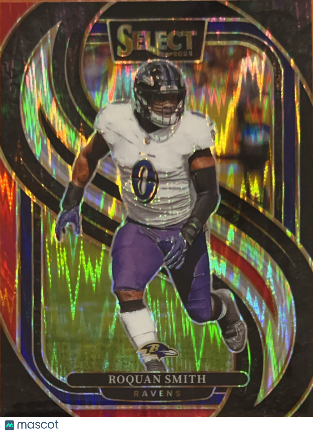 2025 Panini Select Football Premier Level Roquan Smith #191 Red Shock