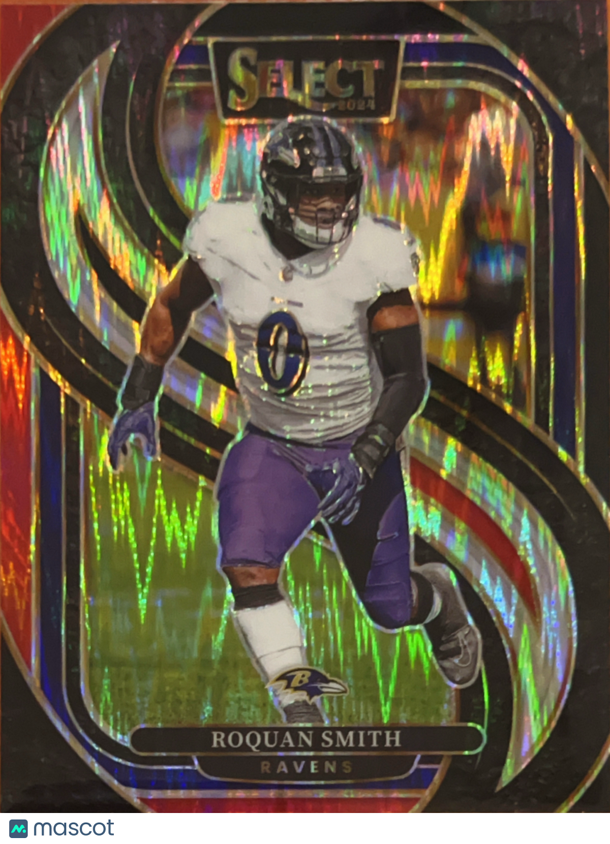 2025 Panini Select Football Premier Level Roquan Smith #191 Red Shock