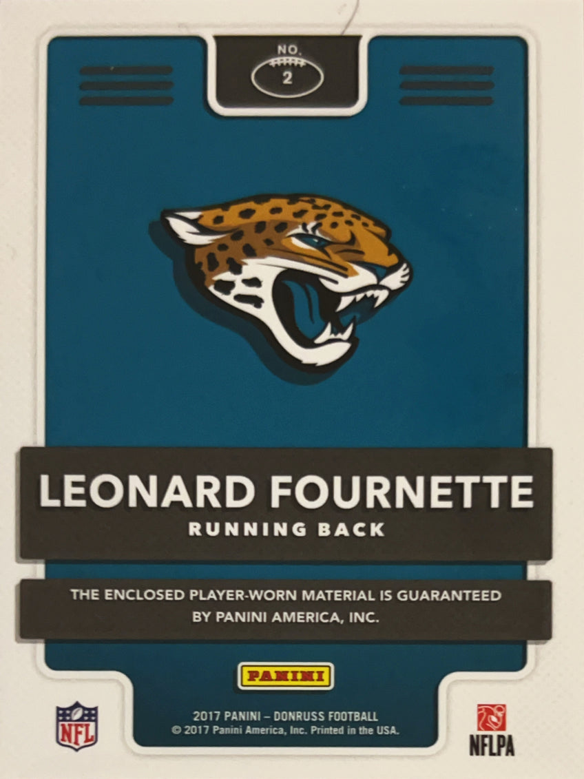 2017 Panini Donruss Rookie Phenom Leonard Fournette #2 Jersey Patch