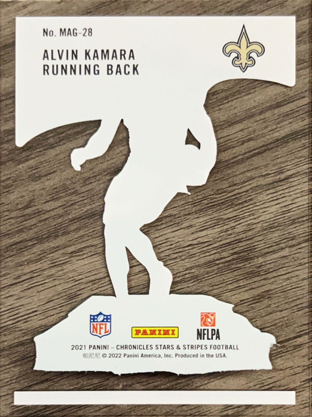 2022 Panini Chronicles Stars & Stripes Magnitude Alvin Kamara #MAG-28