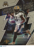 2022 Panini Mosaic Thunder Lane Alvin Kamara #TL-11 Silver
