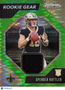 2024 Panini Prizm Rookie Gear Spencer Rattler #RG-SRR Green RC Memorabilia