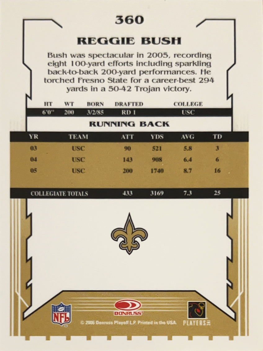 2006 Score Reggie Bush #360
