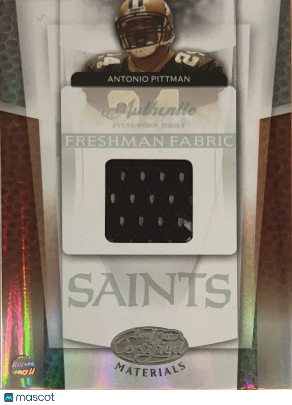 2007 Leaf Certified Materials Freshman Fabric Antonio Pittman #204 1197/1497