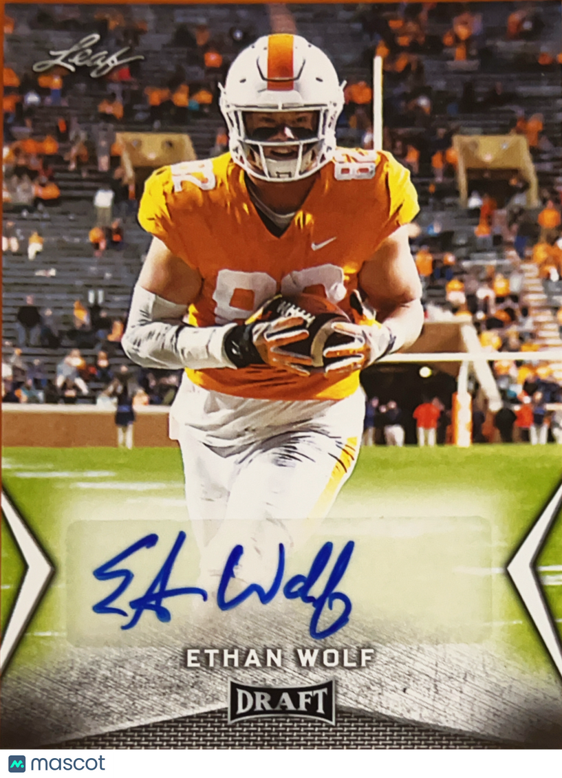 2018 Leaf Draft Ethan Wolf #BA-EW1 Auto