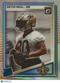 2025 Panini Donruss Optic Football Devin Neal #359 Silver Prizm Holo