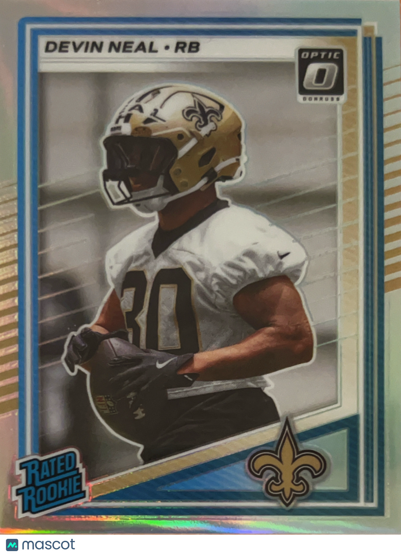 2025 Panini Donruss Optic Football Devin Neal #359 Silver Prizm Holo