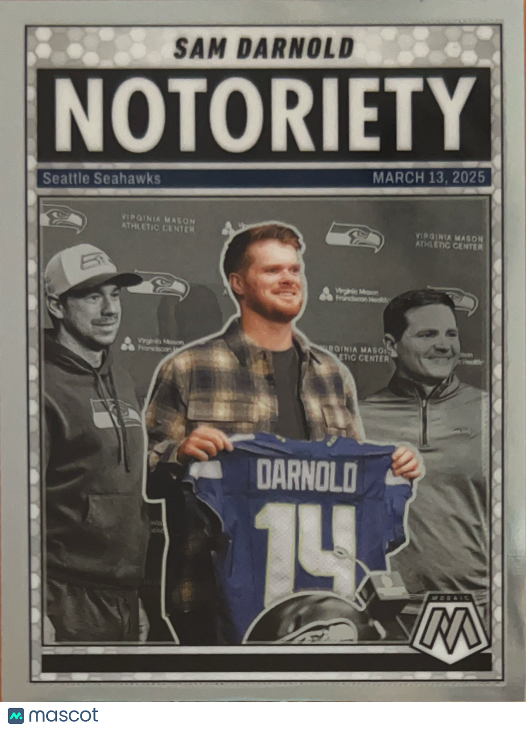 2025 Panini Mosaic Football Notoriety Sam Darnold #9