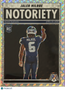 2025 Panini Mosaic Football Notoriety Jalen Milroe #15 Silver Prizm RC