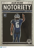 2025 Panini Mosaic Football Notoriety Jalen Milroe #15 RC