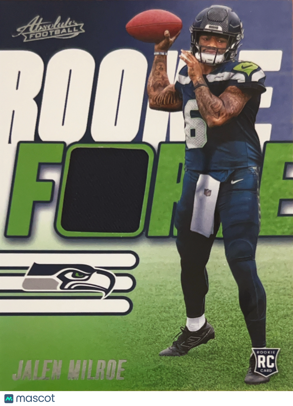2025 Panini Absolute Football Rookie Force Jalen Milroe #RF-JME RC Memorabilia
