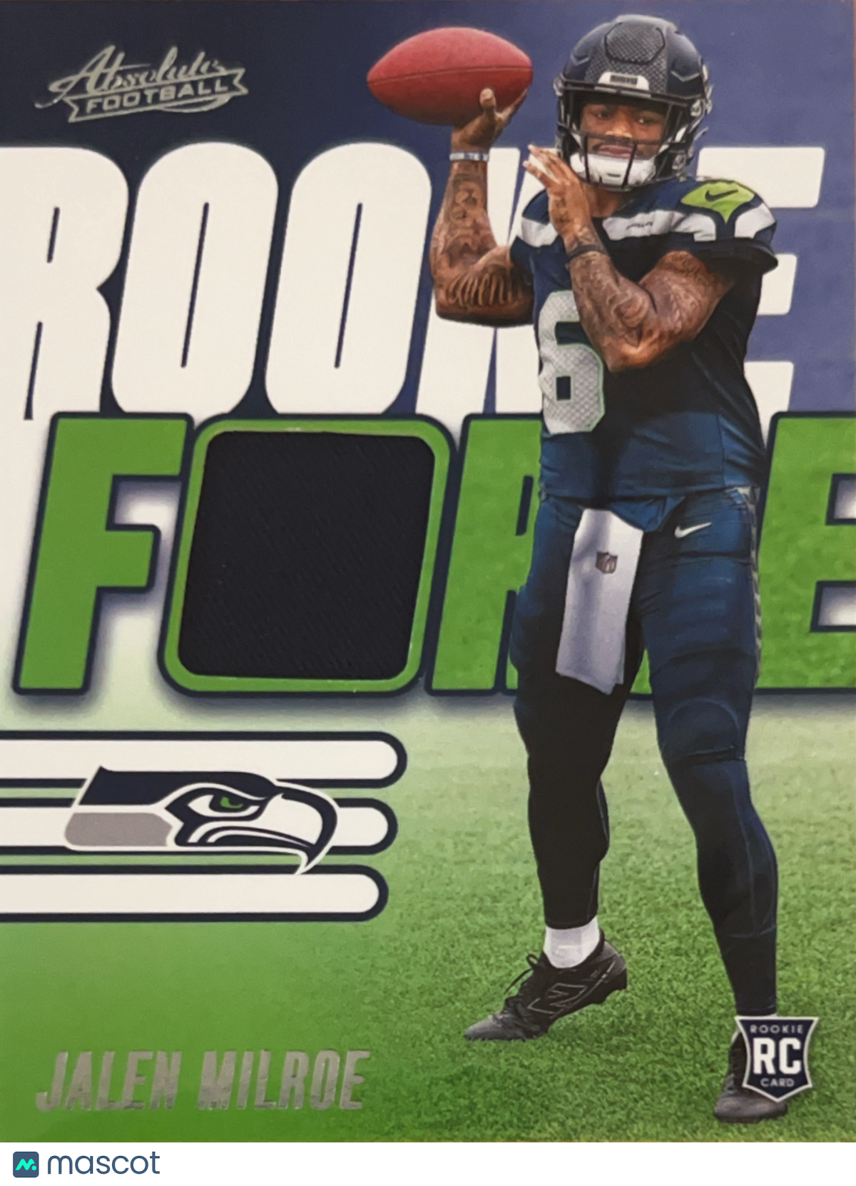 2025 Panini Absolute Football Rookie Force Jalen Milroe #RF-JME RC Memorabilia