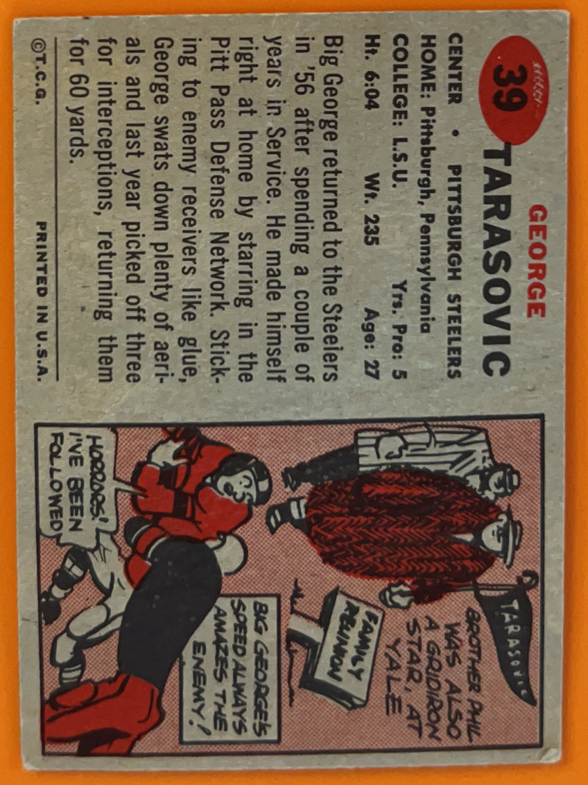 1957 Topps George Tarasovic #39