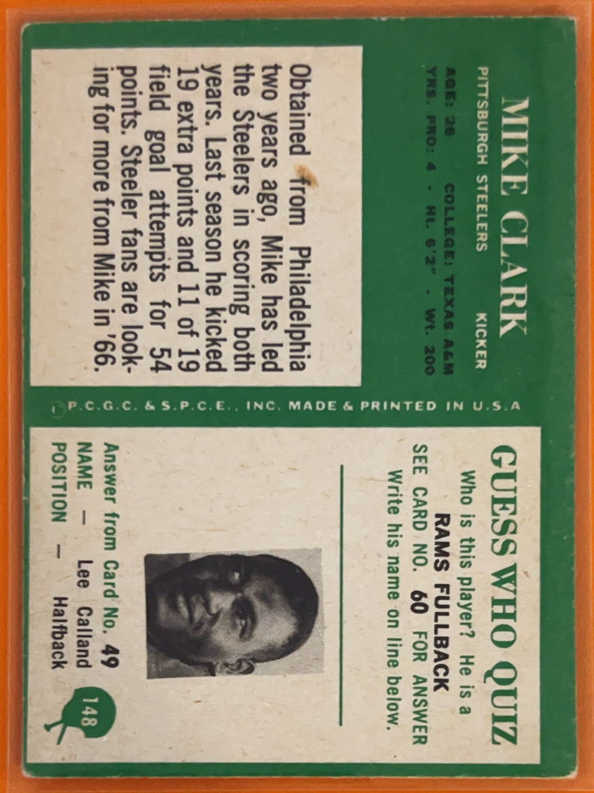 1966 Philadelphia Mike Clark #148