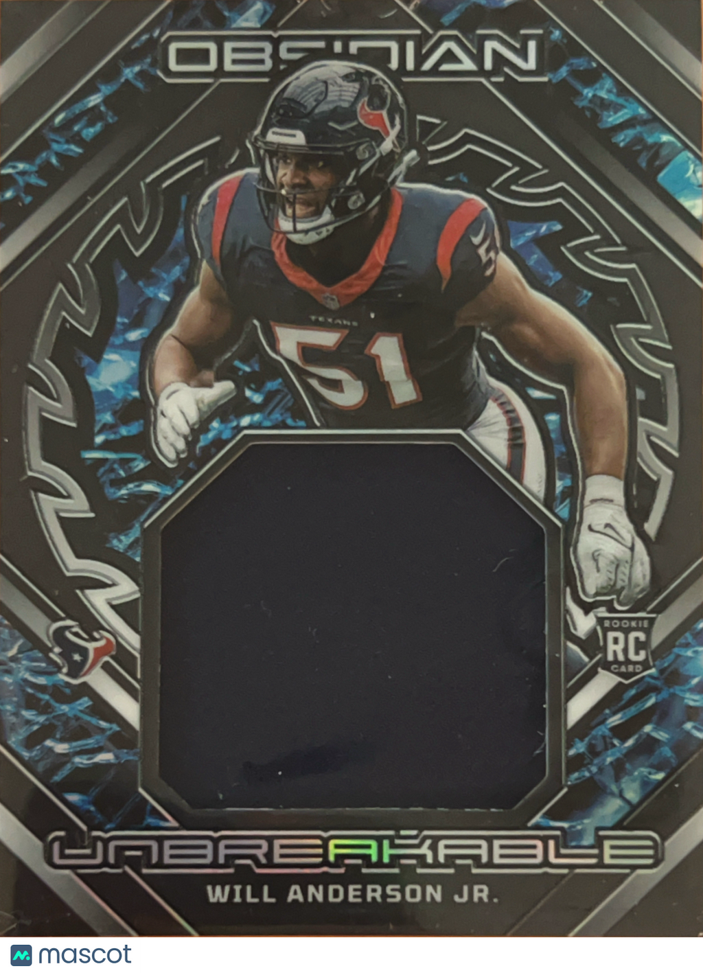 2024 Panini Obsidian Unbreakable Will Anderson Jr. #UM-WAN /199 RC Memorabilia