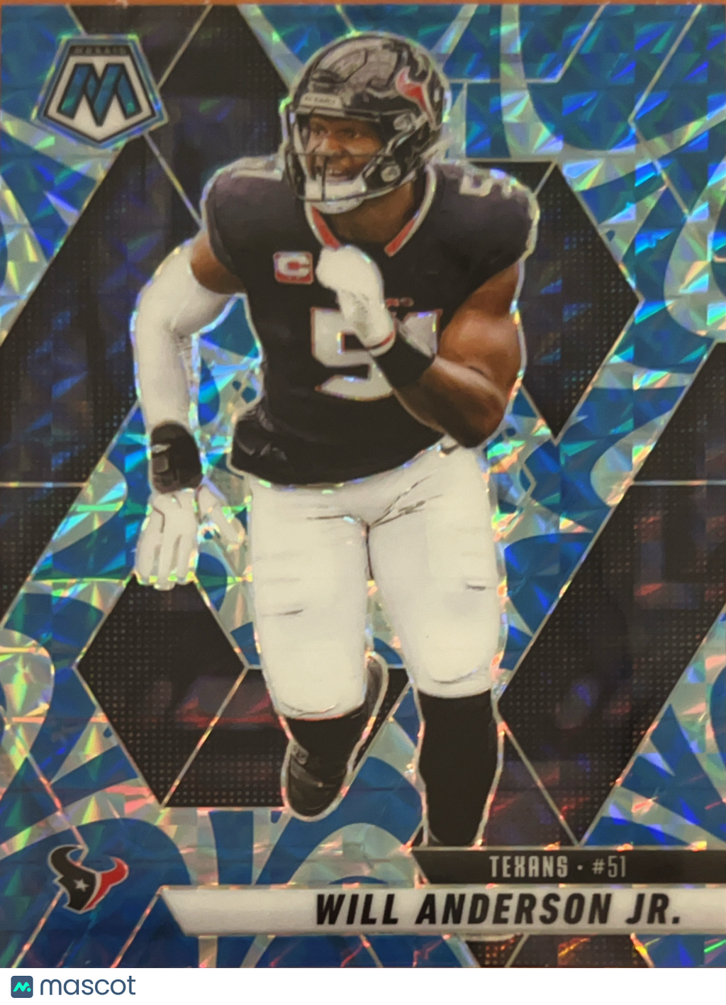2025 Panini Mosaic Football Will Anderson Jr. #24 Reactive Blue