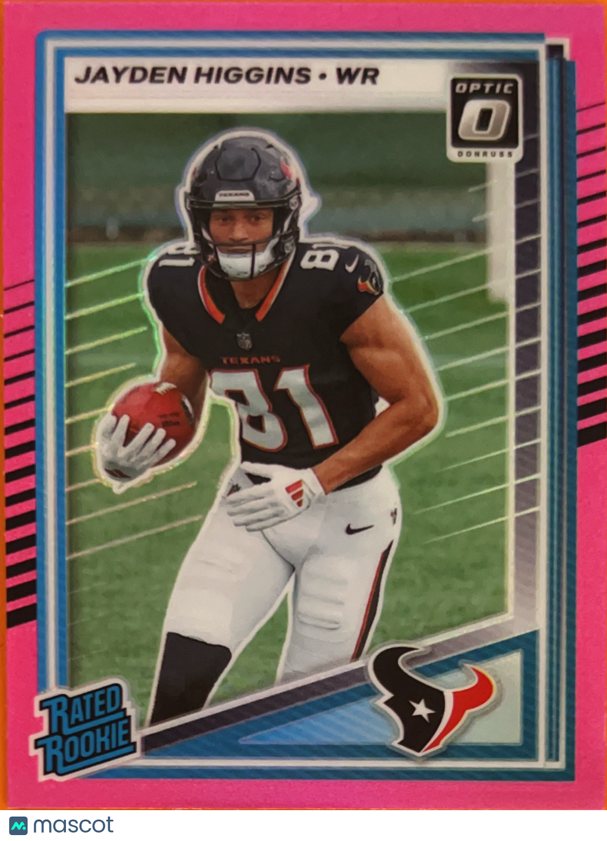 2025 Panini Donruss Optic Prizm Jayden Higgins #334 Pink
