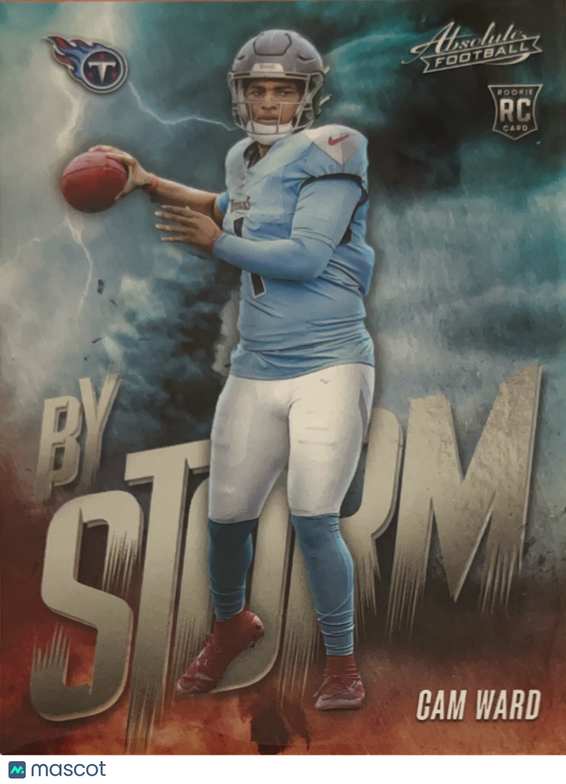 2025 Panini Absolute Football By Storm Cam Ward #3 RC