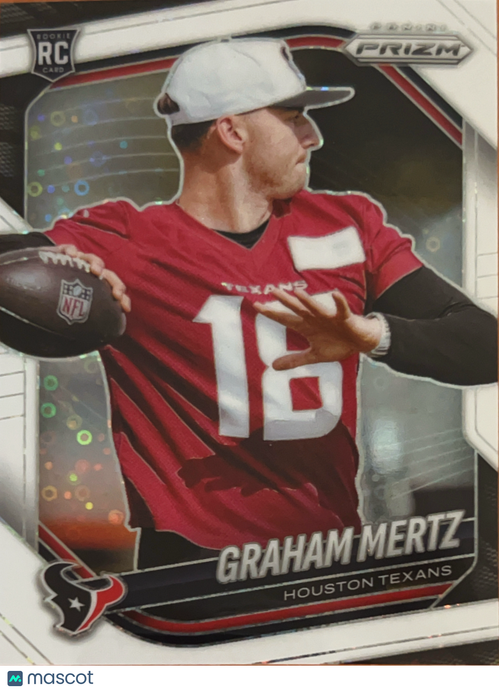 2025 Panini Prizm Graham Mertz #392 White Disco RC