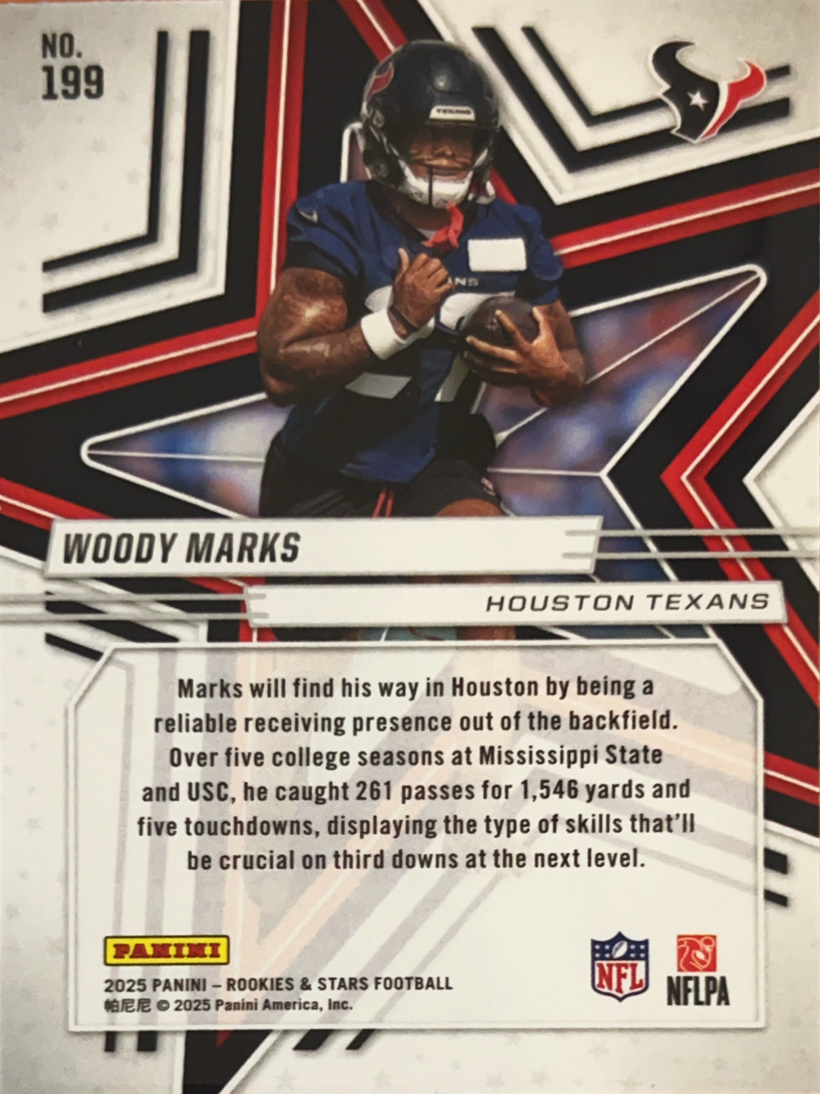 2025 Panini Rookies & Stars Woody Marks #199 RC
