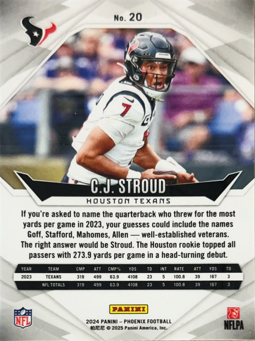 2025 Panini Phoenix Football C.J. Stroud #20