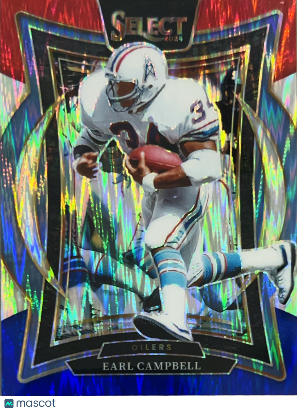 2025 Panini Select Football Concourse Earl Campbell #54 Red White Blue Prizm