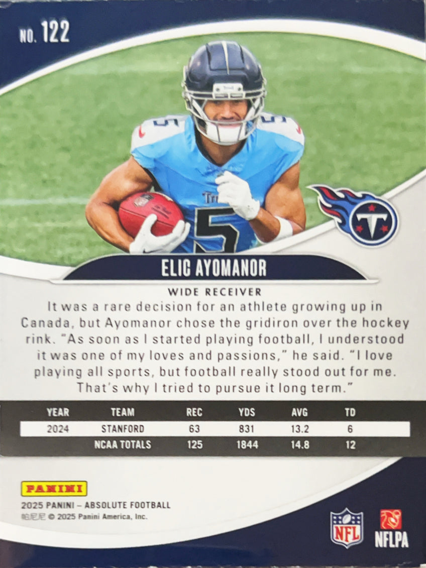 2025 Panini Absolute Football Elic Ayomanor #122 RC